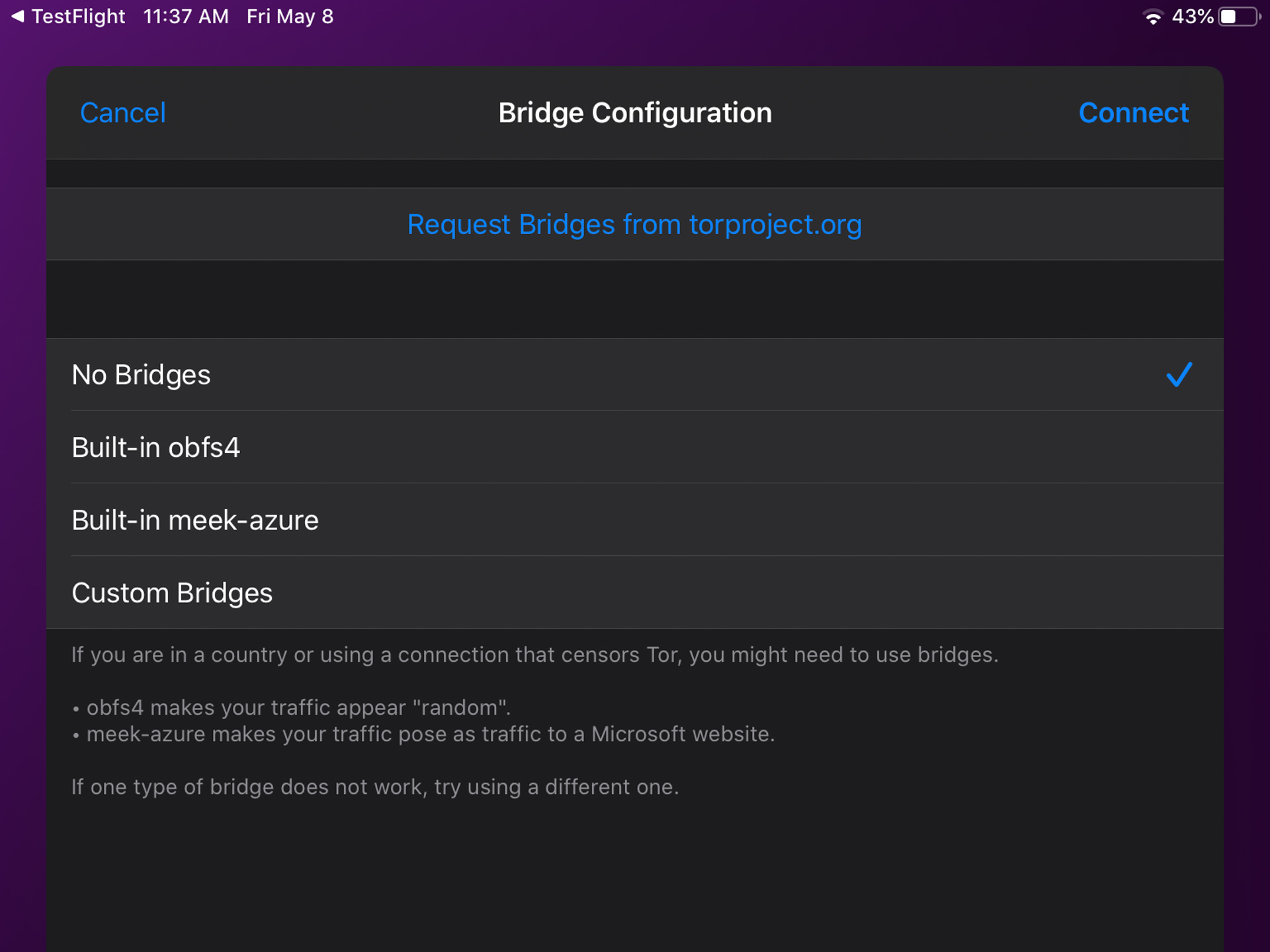 obfs4 with tor app