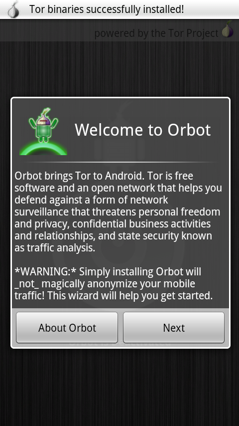 how to use tor on android without root